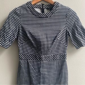 Banana Republic Gingham fitted dress